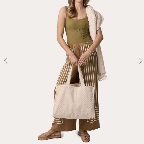 Helen Kaminski Turkish Cotton Terry Rocamar Tote - Picture 1 of 5